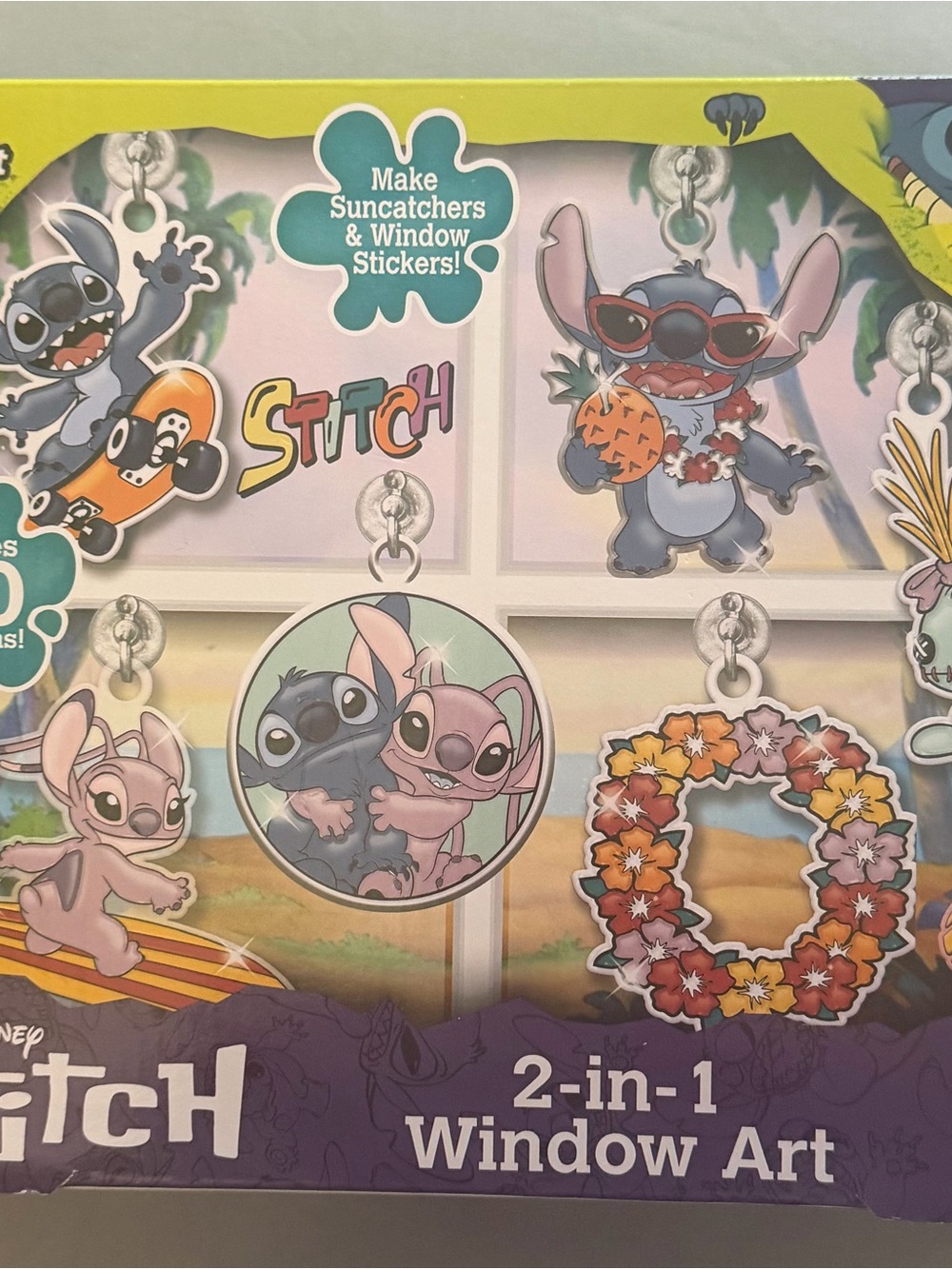 Disney Stitch 2-in-1 Window Art Craft Kit NWT - Picture 1 of 2